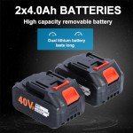 Brushless 16-Inch Cordless Electric Chainsaw with Battery