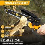 CANBRAKE Mini Cordless Chainsaw with 2 Batteries