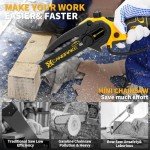 CANBRAKE Mini Cordless Chainsaw with 2 Batteries