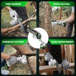 Portable Cordless Mini Chainsaw with 2 Batteries