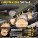 Cordless Mini Chainsaw Set with Batteries and Guides