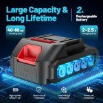 6-Inch Cordless Mini Chainsaw with 2 Batteries