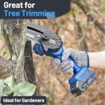 Tietoc 6-Inch Cordless Mini Chainsaw with Batteries