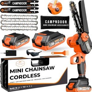 Campndoor Cordless Mini Chainsaw - 6 Inch
