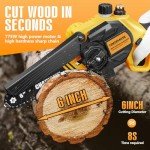 Cordless Mini Chainsaw for Garden and Tree Care