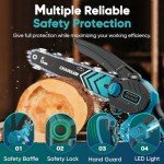 Portable Mini Chainsaw with Batteries for DIY Projects