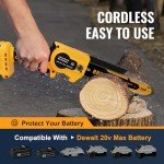Cordless 8-Inch Mini Chainsaw for Dewalt 20V