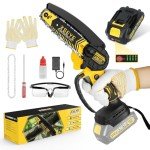 XSEYE Cordless Mini Chainsaw with Battery & Charger