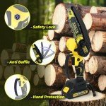 XSEYE Cordless Mini Chainsaw with Battery & Charger