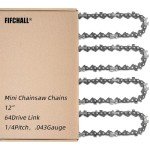 12-Inch Chainsaw Chain Replacement – 4 Pack