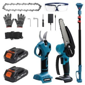 3-in-1 Electric Pruner Kit with Extension Pole