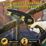 XSEYE Cordless Mini Chainsaw with Battery & Charger