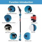 Cordless 2-in-1 Pole Saw with 15ft Reach