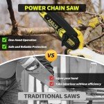 XSEYE Cordless Mini Chainsaw with Battery & Charger