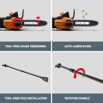 Worx 10" Electric Pole Saw - 8 Amp Power