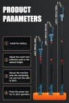 3-in-1 Electric Pruner Kit with Extension Pole