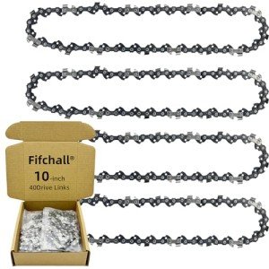 10" Chainsaw Chain - 4 Pack, Compatible with Popular Brands