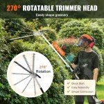 VEVOR 5-in-1 Gas Powered Hedge Trimmer & More