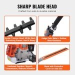 VEVOR 5-in-1 Gas Powered Hedge Trimmer & More
