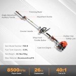 VEVOR 5-in-1 Gas Powered Hedge Trimmer & More