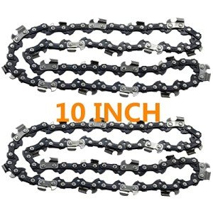 10-Inch Replacement Chainsaw Chain - 2 Pack