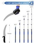 Telescoping Manual Pole Saw for Tree Trimming