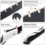12-Inch Folding Hand Saw for Smooth Cuts