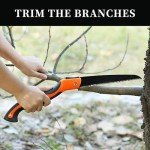 MONGSEW 9.5" Folding Hand Saw for Camping