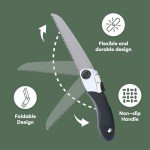 Folding Pruning Saw with Spare Blades and Grip