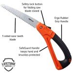 Edward Tools Folding Pruning Saw with SafeGuard Handle