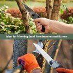 Folding Pruning Saw with Spare Blades and Grip