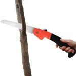Folding Garden Saw with Safety Lock and Pruner