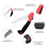 Folding Garden Saw with Safety Lock and Pruner