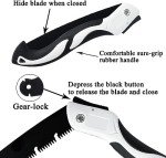 7-Inch Folding Pruning Saw with SK5 Steel Blade