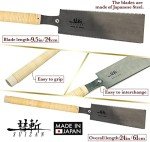 SUIZAN 9.5 Inch Japanese Ryoba Pull Saw