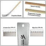 KERYE 9.5 Inch Japanese Pull Saw with Replaceable Blade