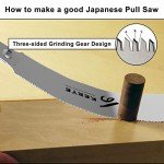 KERYE 9.5 Inch Japanese Pull Saw with Replaceable Blade