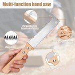Elobay 6-Inch Double Edge Pull Saw for Woodworking