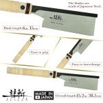 SUIZAN 6-Inch Japanese Pull Saw for Woodworking