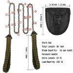 Pocket Chainsaw with Paracord Handle - 36 Inches