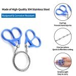 3-Pack Stainless Steel Wire Saw Kit for Outdoor Use