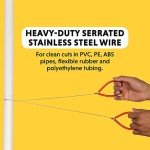 PVC Pipe Cable Saw - 24-Inch Serrated Tool