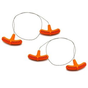 2-Pack Survival Saw Wire with Orange Handles