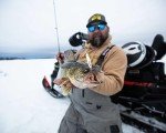Northland Buck-Shot Ice Fishing Rattle Spoon - Super-Glo Red