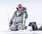Northland Buck-Shot Ice Fishing Rattle Spoon - Super-Glo Red
