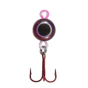Northland Eye Ball Ice Fishing Spoon Lure - Glo Red