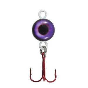 Northland UV Purple Eye Ball Ice Fishing Spoon