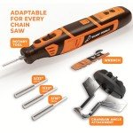 Cordless Chainsaw Sharpener Kit with Diamond Wheels