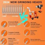Chainsaw Sharpener Tool Kit with 10 Burrs