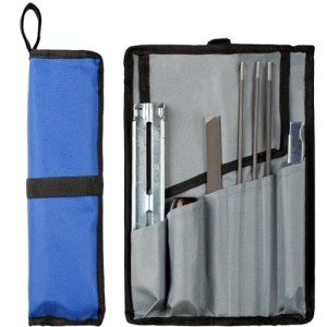 Chainsaw Sharpening File Kit with Tools and Pouch